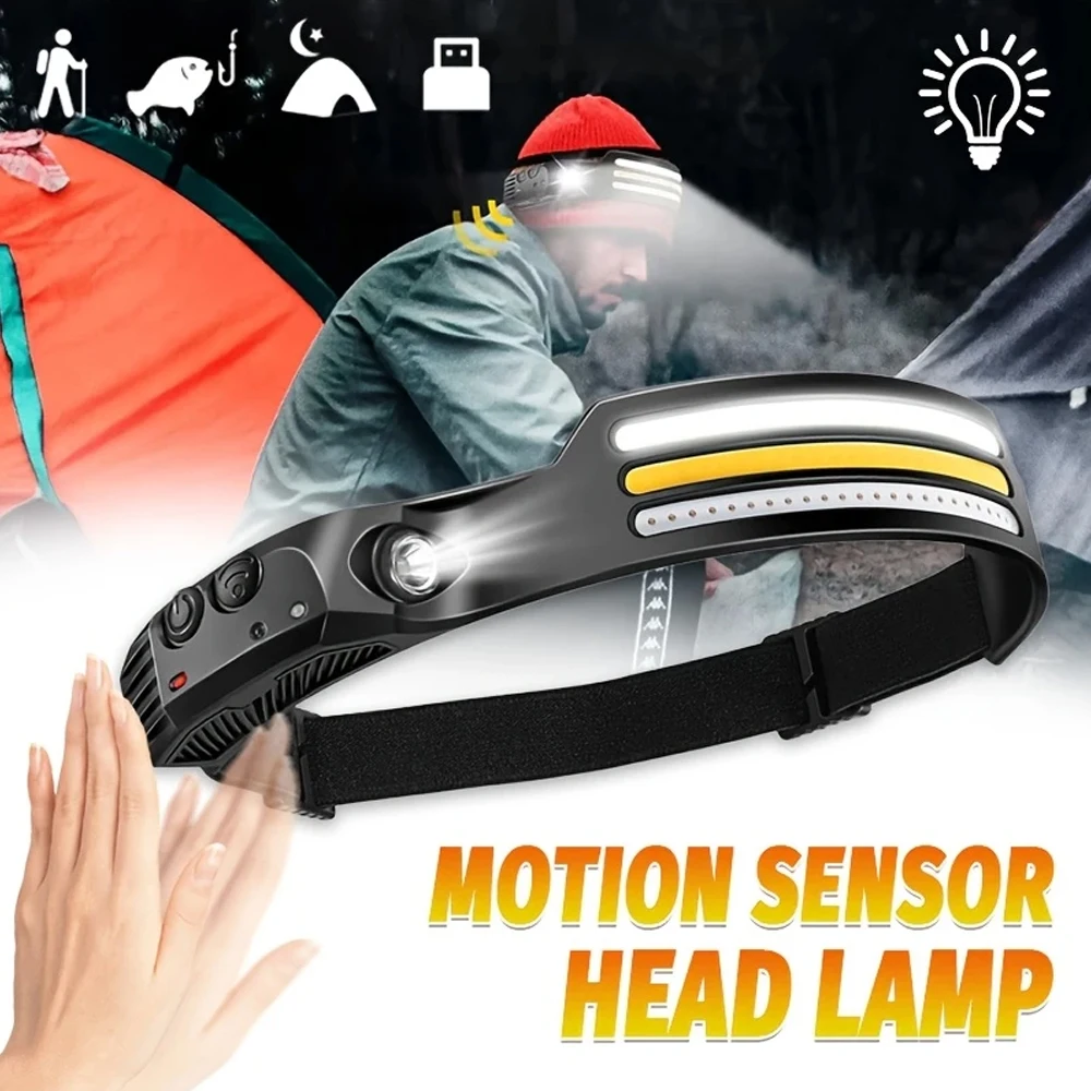 Battery Outdoor Camping - Şarj edilebilir COB LED Indüksiyon Far