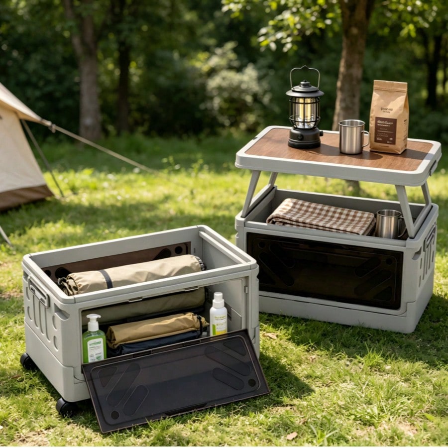 Outdoor Camping Table With Storage - Çok Fonksiyonlu Açık Hava Kamp Depolama