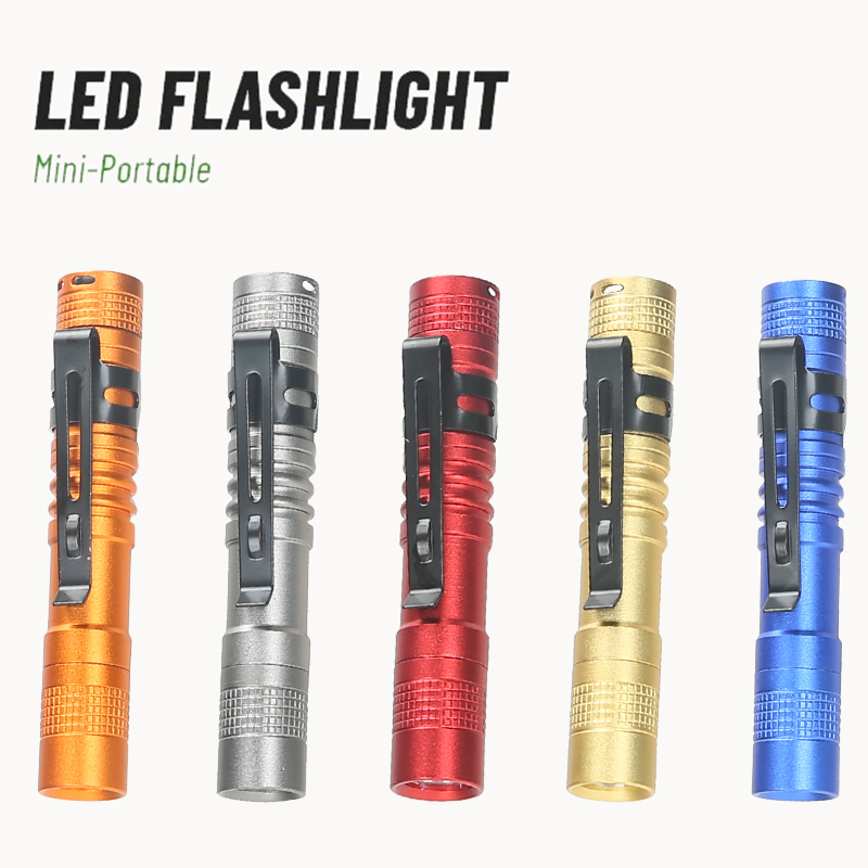 Battery Outdoor Camping - Taşınabilir Mini LED Kalem Feneri, Kalem