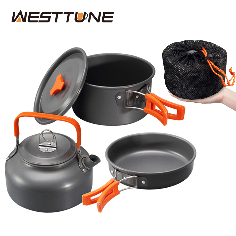 Outdoor Camping Dining Set - WESTTUNE Kamp Tencere Seti Alüminyum Açık