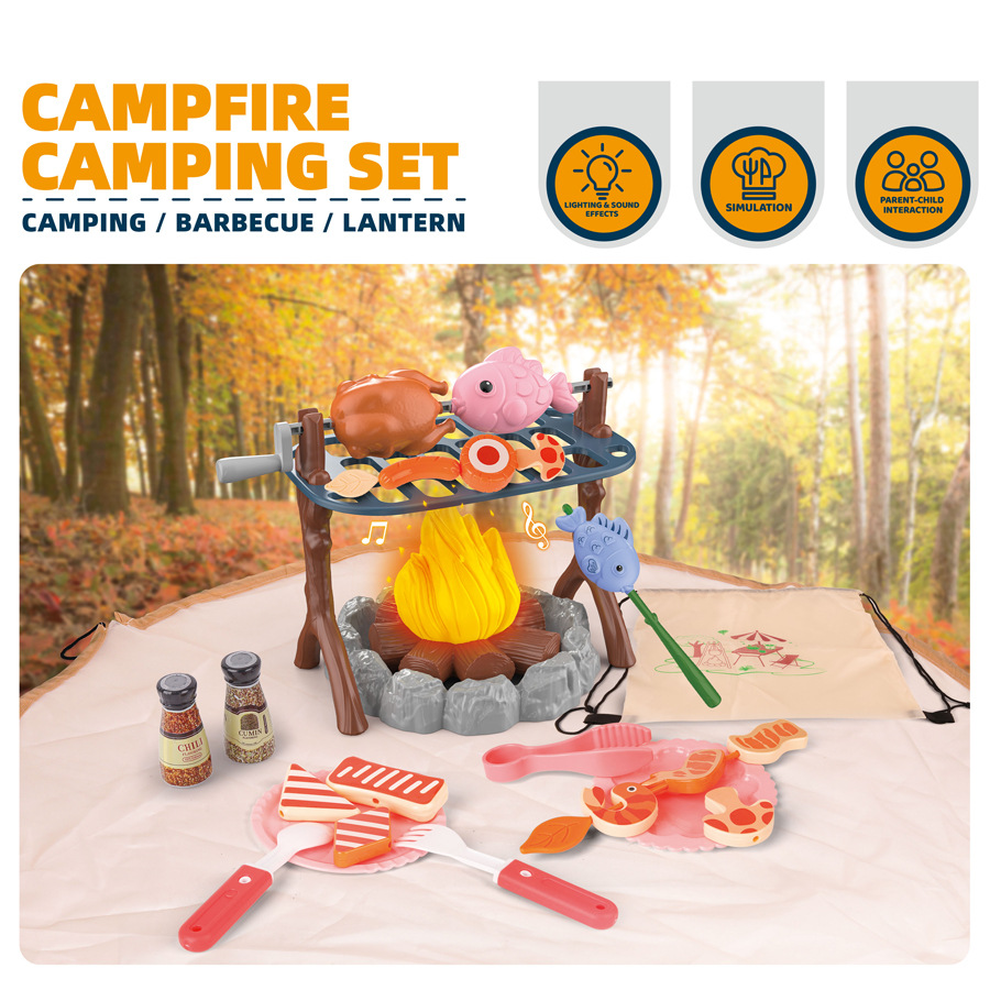 Outdoor Camping For Kids - Çocuk Kamp Çadırı Seti Bebek Oyun