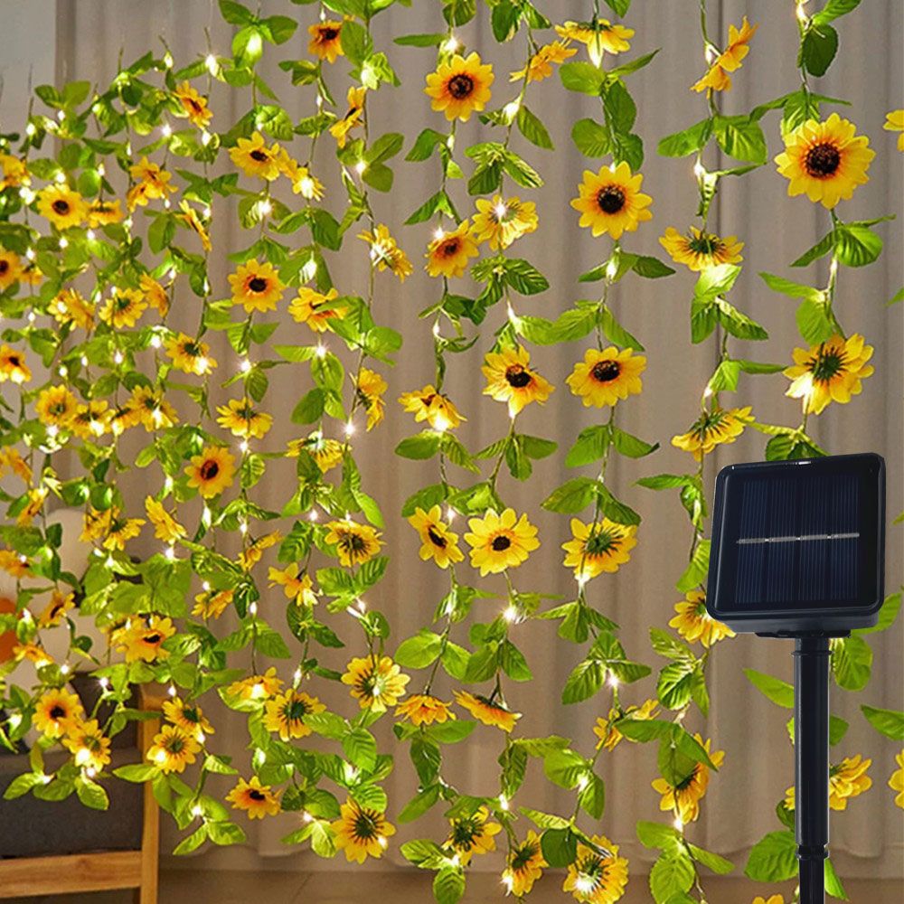 Outdoor Camping Lights String - 2/5/10 M Güneş Ayçiçeği Işık Dize