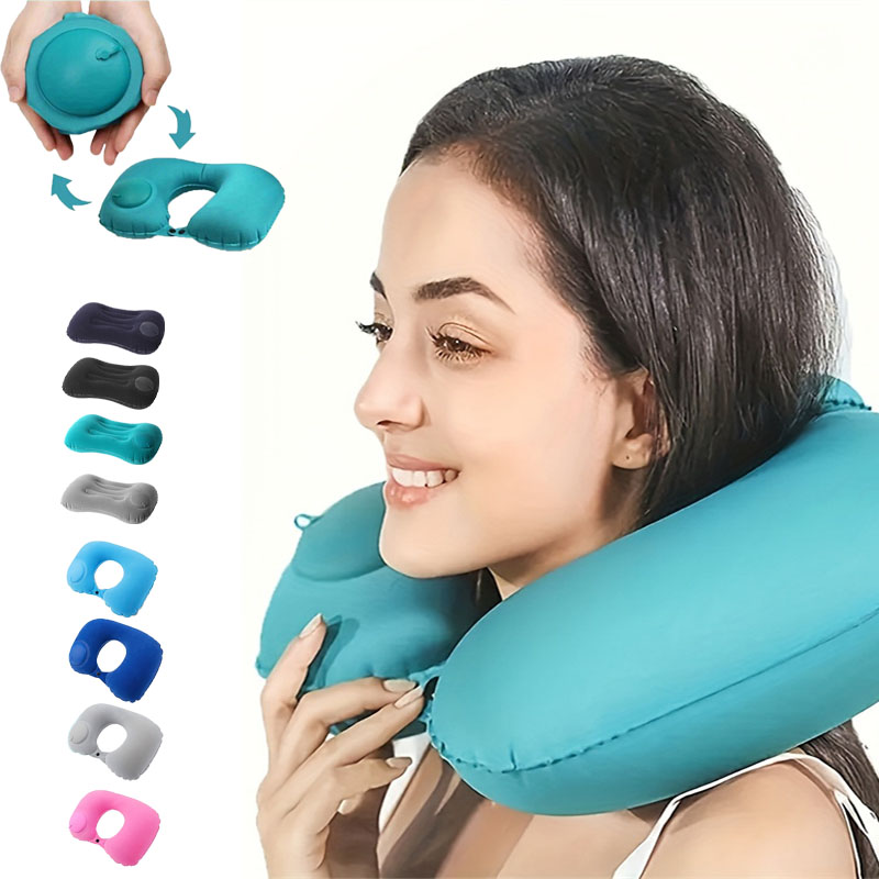 Camp Pillow Compressible - Araba Taşınabilir Boyun Koruma U-şekilli Sıkıştırma