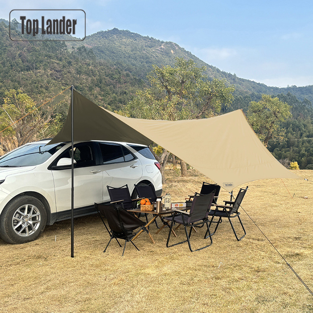 Waterproof Tarp Shelter - 4.5x4.5m Araba Tentesi Güneşlik Su Geçirmez