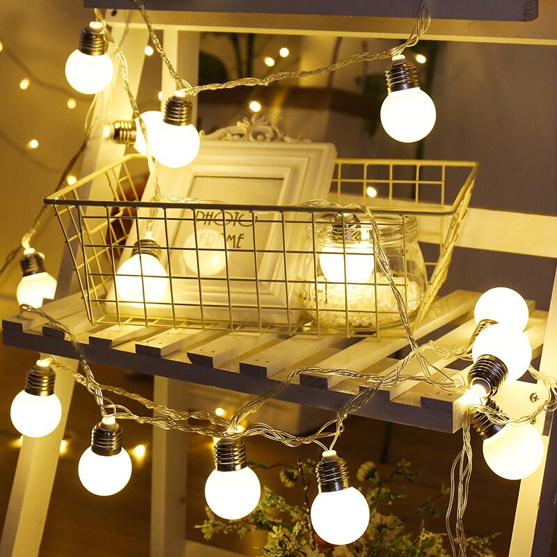 Outdoor Camping Lights String - Pil ile Çalışan LED Dişli Ampul