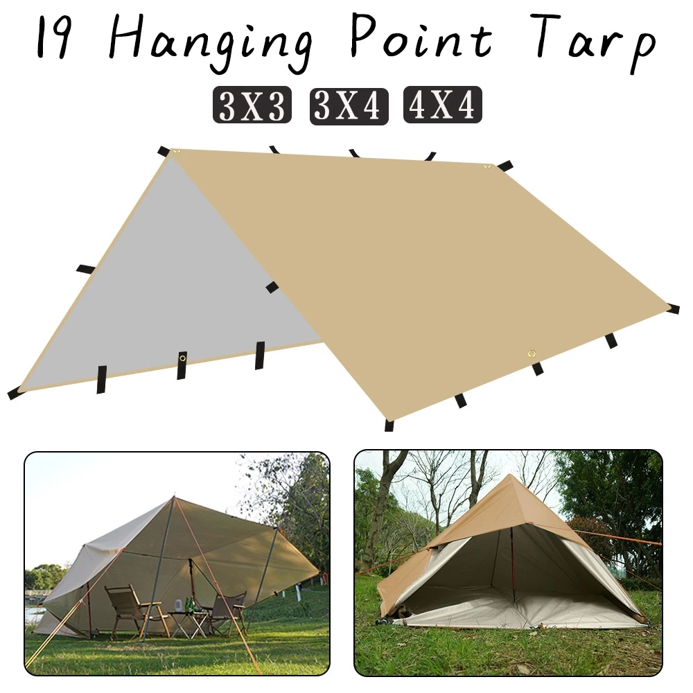 4x4m 4x3m 3x3m 19 asmak puan ç - Waterproof Tarp Shelter incelemesi ve fiyatı