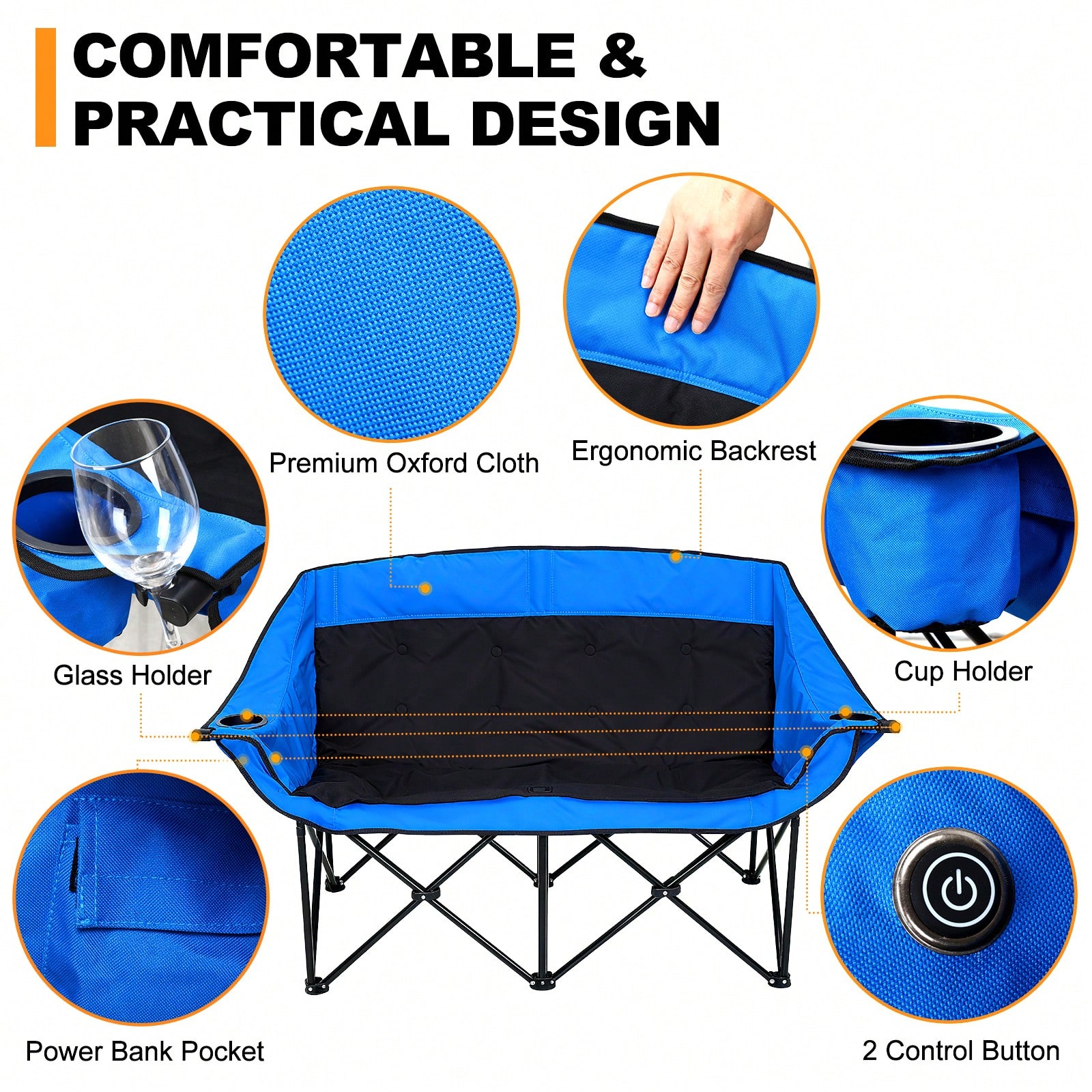 Isıtmalı Çift Kişilik Kamp San - Outdoor Oversized Camping Chair incelemesi ve fiyatı