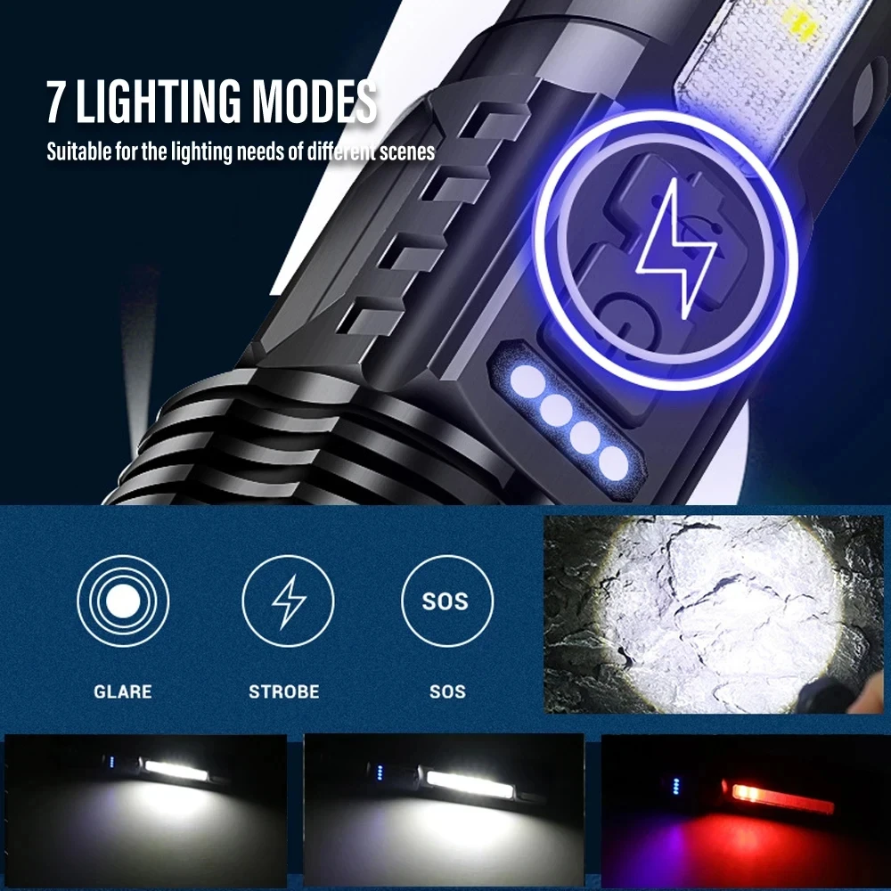 Güçlü LED El Feneri Şarj Edile - Outdoor Camping Hiking incelemesi ve fiyatı