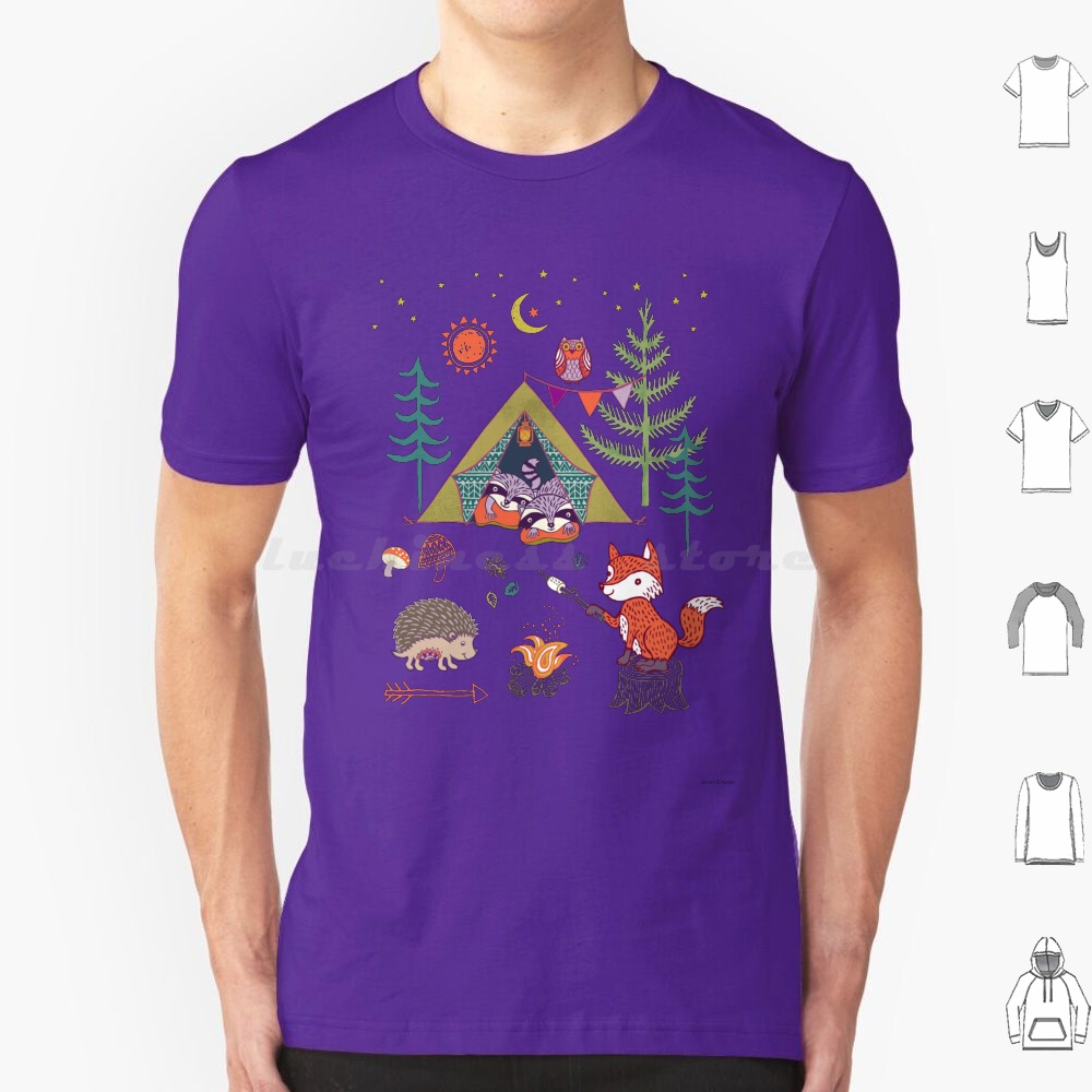 Woodland Animals Campout T Shi - Outdoor Camping For Kids incelemesi ve fiyatı