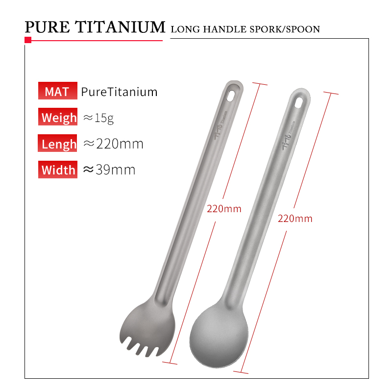 TiTo Titanyum Spork Kaşık Uzun - Outdoor Camping Dining Set incelemesi ve fiyatı