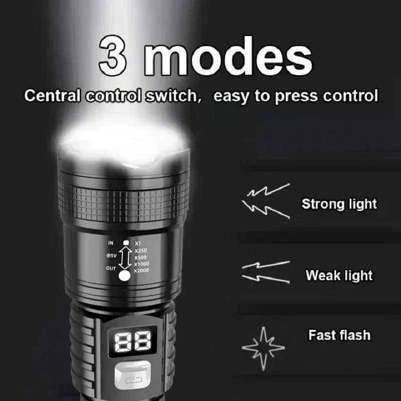Şarj edilebilir LED el feneri  - Outdoor Camping Adventure incelemesi ve fiyatı