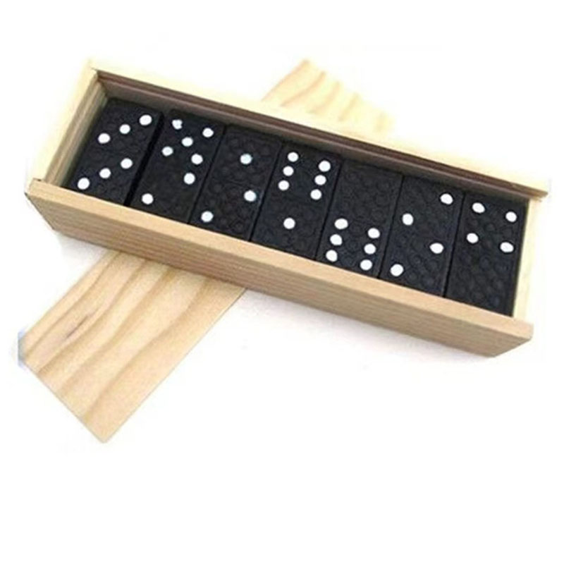 28 adet/takım ahşap Domino mas - Outdoor Camping For Kids incelemesi ve fiyatı