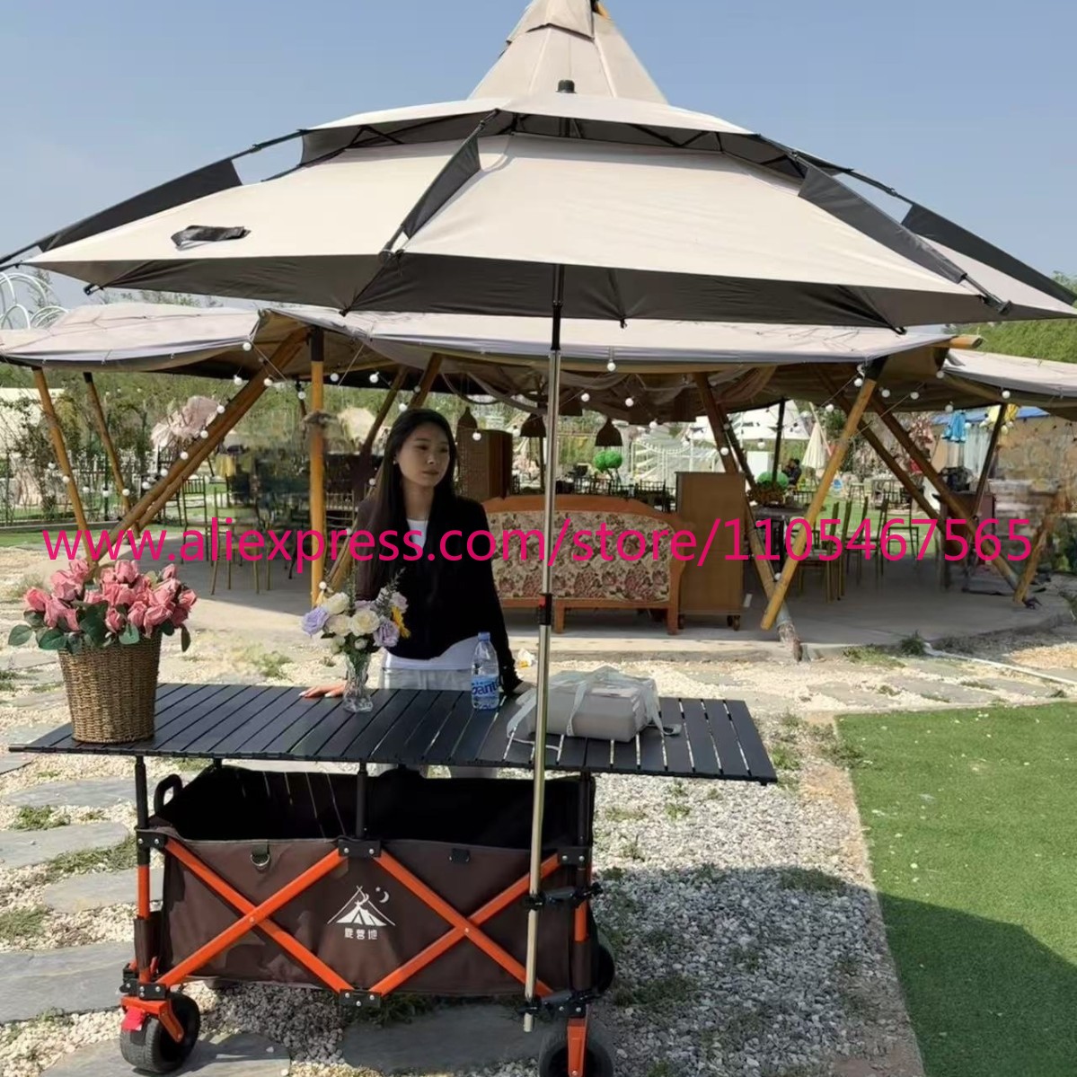 1 adet kampçı arabası büyük ka - Outdoor Camping Trolley incelemesi ve fiyatı
