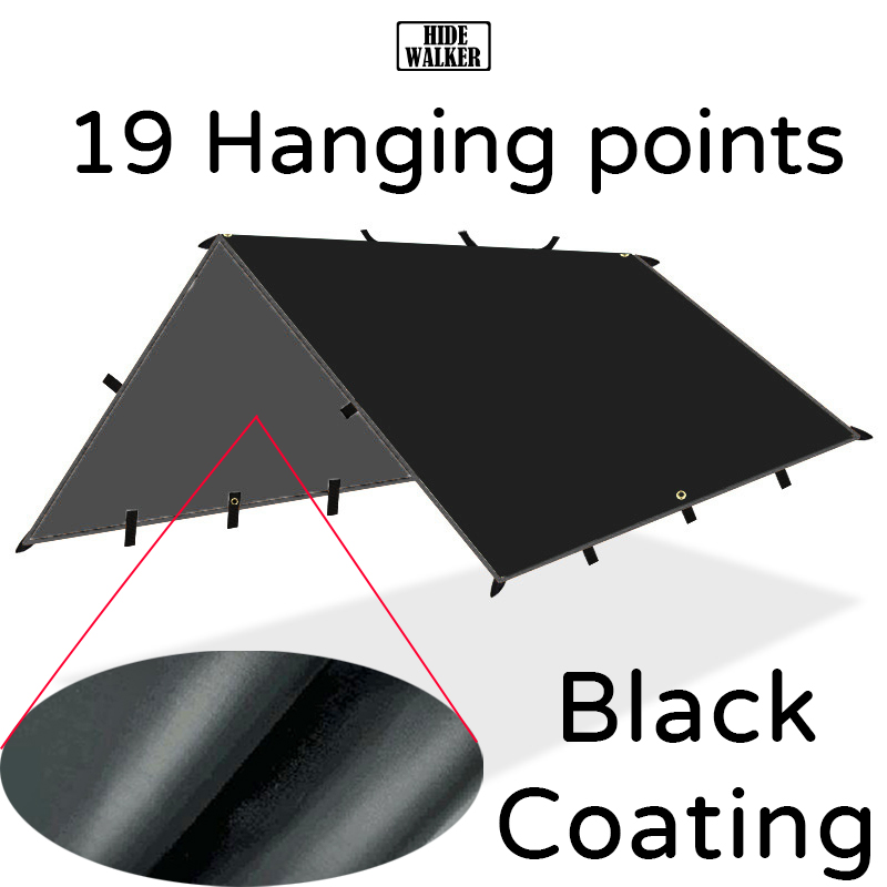 19 Asılı Nokta Siyah Kaplama T - Waterproof Tarp Shelter incelemesi ve fiyatı