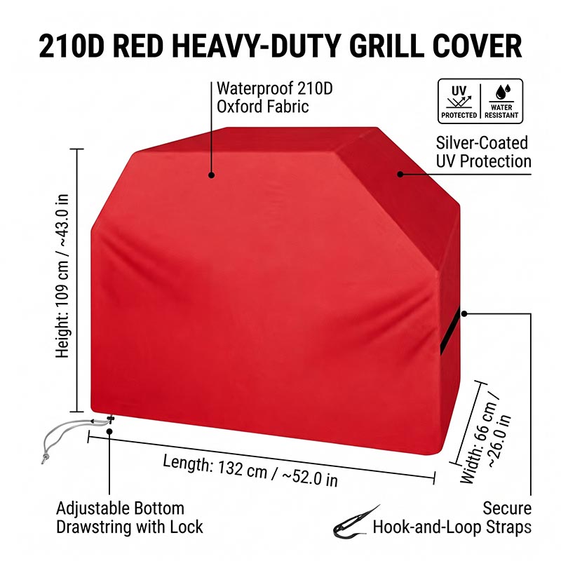 210D BBQ Örtüsü Toz Geçirmez S - Outdoor Camping Trolley incelemesi ve fiyatı