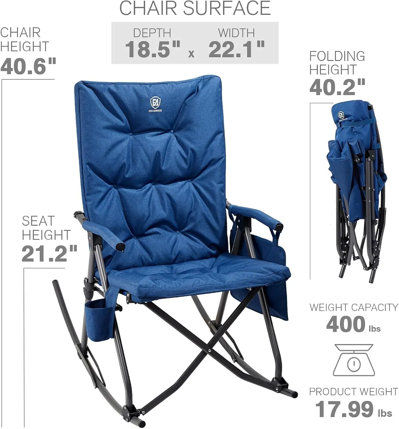 Büyük Boy Katlanır Sallanan Ka - Outdoor Oversized Camping Chair incelemesi ve fiyatı
