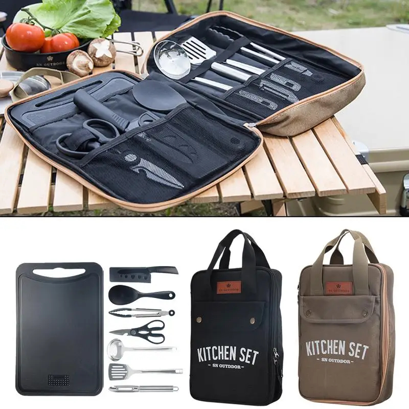 8 adet Kamp Mutfak Tencere Set - Outdoor Camping Dining Set incelemesi ve fiyatı