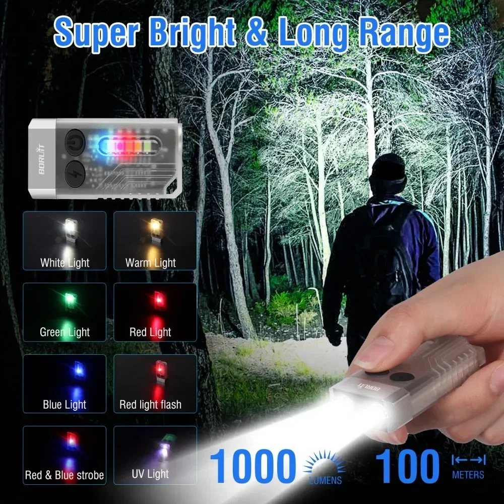 BORUiT V10 Anahtarlık UV LED E - Outdoor Camping Adventure incelemesi ve fiyatı