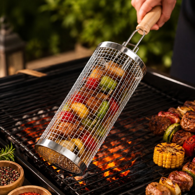 Yuvarlak Barbekü Izgara Sepeti - Outdoor Camping Essentials incelemesi ve fiyatı