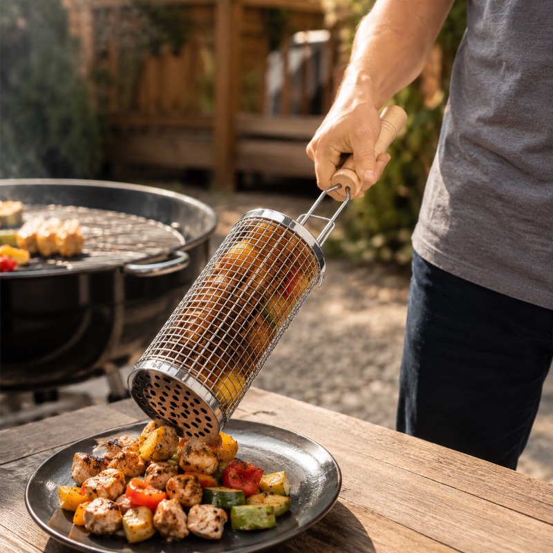 Yuvarlak Barbekü Izgara Sepeti - Outdoor Camping Essentials incelemesi ve fiyatı