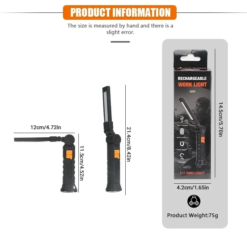 Taşınabilir COB LED El Feneri  - Battery Outdoor Camping incelemesi ve fiyatı