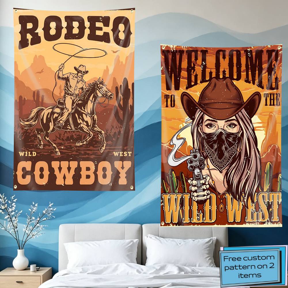 Retro Teksas Batı Kovboy Bayra - Outdoor Camping In Texas incelemesi ve fiyatı