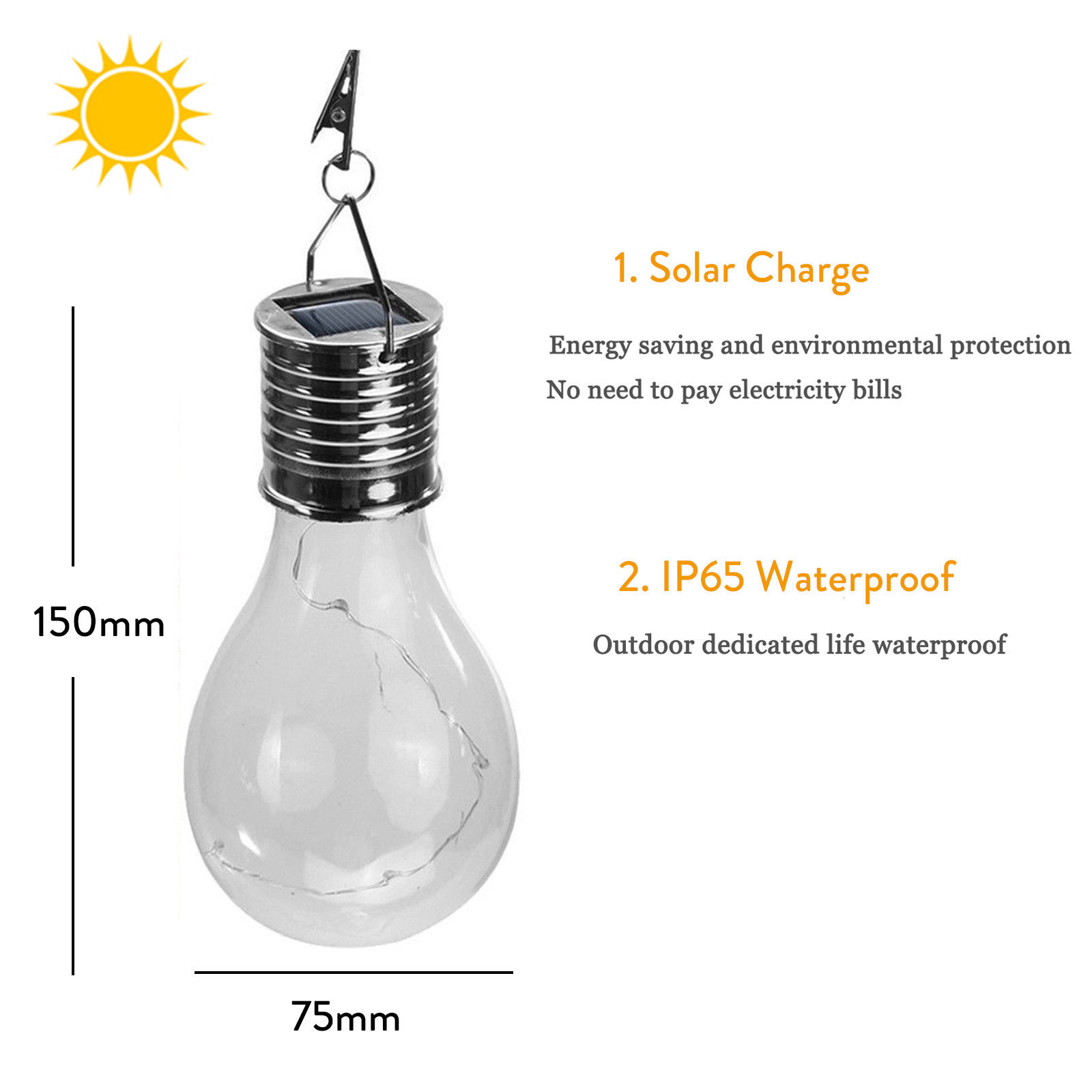 Taşınabilir Güneş Enerjili LED - Outdoor Camping Lights String incelemesi ve fiyatı