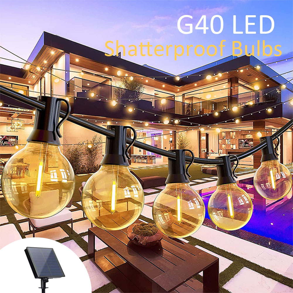 Açık 40LED G40 ampuller düğün  - Outdoor Camping Lights String incelemesi ve fiyatı