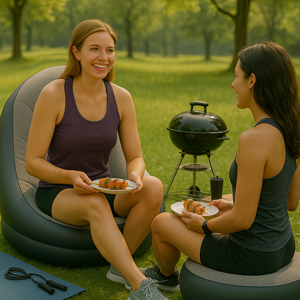 Şişme Yatar Koltuk Katlanabili - Outdoor Camping Lounge Chairs incelemesi ve fiyatı