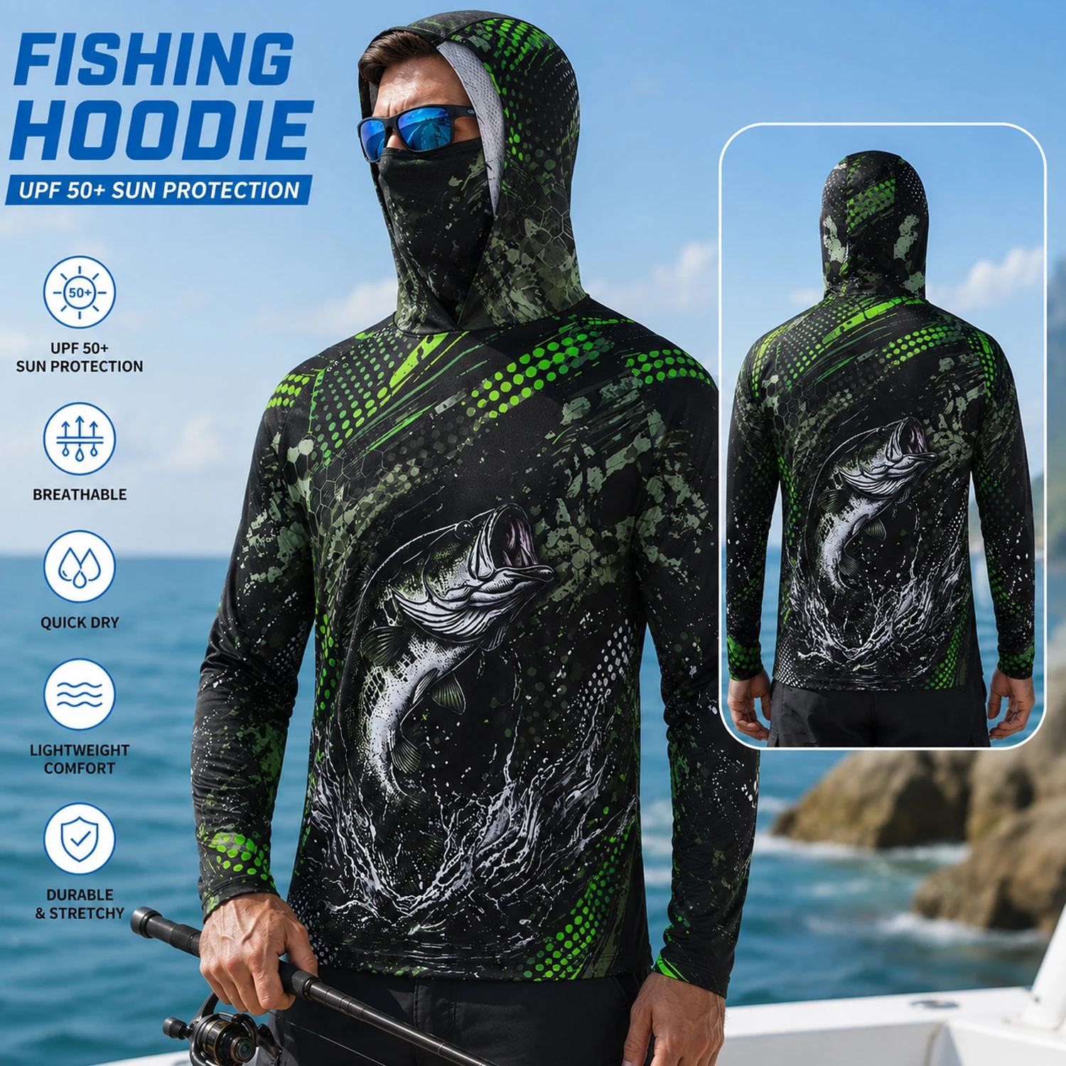 Erkekler için Pro Angler Bas B - Outdoor Camping Hiking incelemesi ve fiyatı